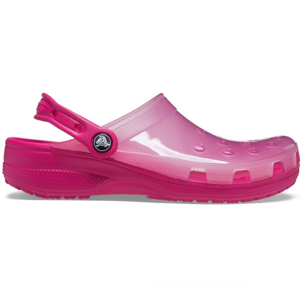 Crocs Classic Translucent Clogs Sandals Pink Size… - image 2